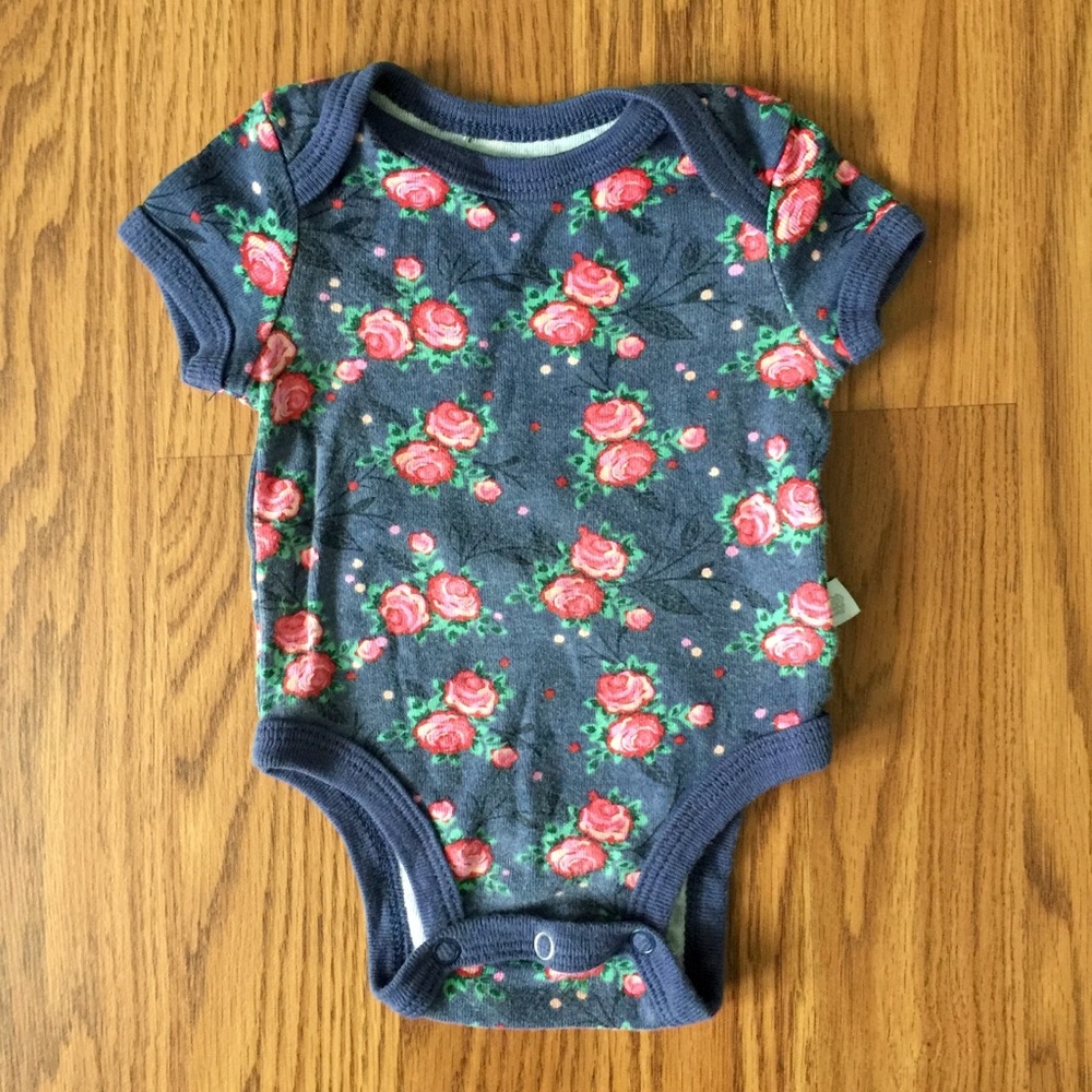 Rosie Pope • Floral Bunch Short Sleeve Onsie